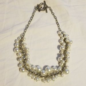 White bauble necklace